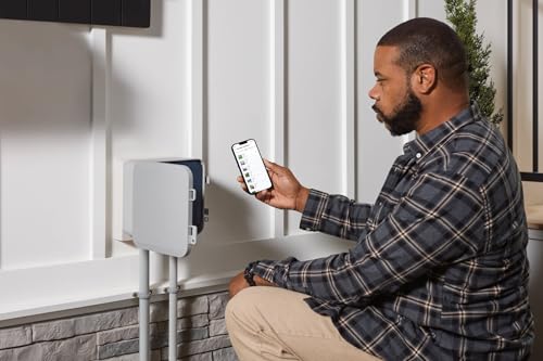 Moen 8-Zone Smart Sprinkler Controller, Wi-Fi Connectible Smart Irrigation System with Automatic Water Timer, WICNT008G1USA