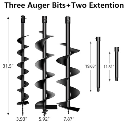 85cc Earth Auger Gas Powered Post Hole Digger 2-Stroke Petrol Earth Digger