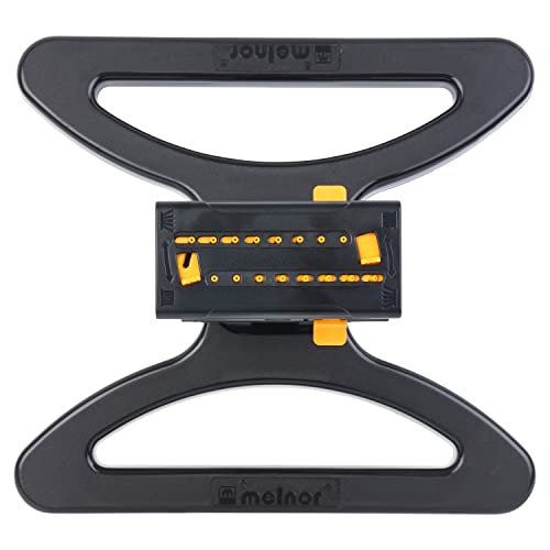 Melnor MiniMax Turbo Sprinkler, 4000 Sq Ft: 360°, Flow, Width, Range Adjust - style: QuickConnect Set