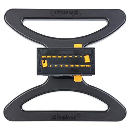 Melnor MiniMax Turbo Sprinkler, 4000 Sq Ft: 360°, Flow, Width, Range Adjust - style: QuickConnect Set