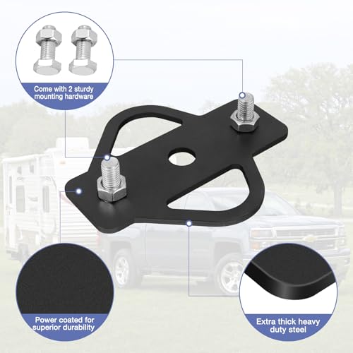 3-Way Trailer Hitch Adapter, Steel Hook Mounting with Bolts