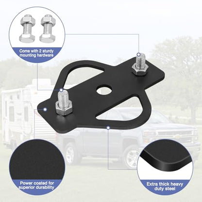 3-Way Trailer Hitch Adapter, Steel Hook Mounting with Bolts