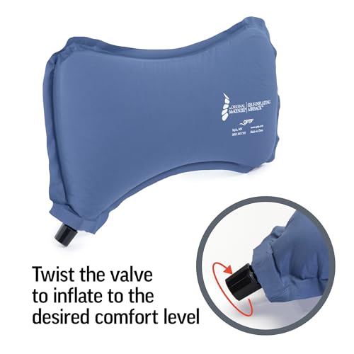 OPTP The Original McKenzie Self-Inflating AirBack Travel Lumbar Support - size: 16" Width x 2" Depth x 8" Height