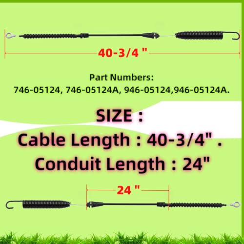 946-05124A 746-05124A Deck Engage Cable For Craftsman T110 Blade Engagement - size: 946-05124A