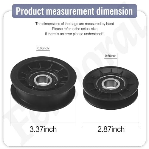 GX20286 GX20287 V-Idler Pulley Flat Pulley Kit Compatible with Jo-hn Deere 280-097 280-143 10738 9544 L100 L110 L120 L130 L107 L111 LA110 LA120 LA130 LA140