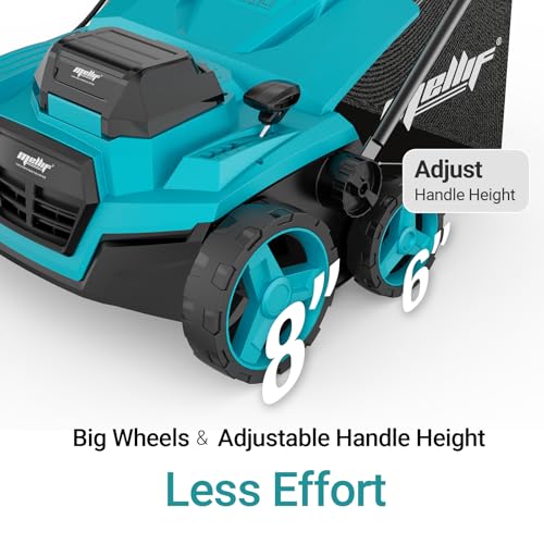 Cordless Lawn Dethatcher and Scarifier Compatible with Makita 18V Battery - color: Blue