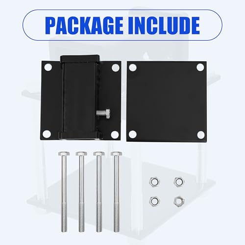 RV Bumper Hitch Receiver 2 inches Adapter for 4-4.5 inches Bumper