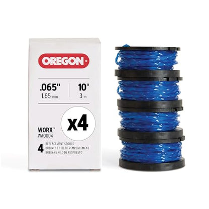 Oregon 4-Pack Worx WA0004 Replacement Spool & Trimmer Line - size: For: Worx WA004