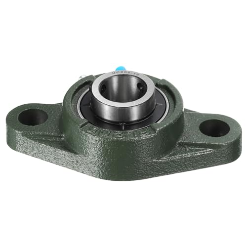 uxcell 2pcs UCFL205-15 Pillow Block Bearings 15/16 inch Bore Self Alignment, Solid Cast Iron Base Mounted Chrome Steel Bearings - size: UCFL205-15