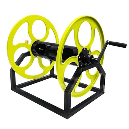 300FT Wall/Floor Mount Garden Hose Reel with Crank, for 5/8"
