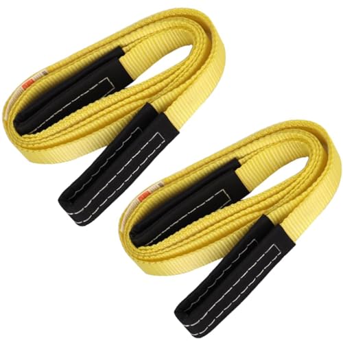 XSTRAP STANDARD 2PK 1"x8' Lift Sling Straps Wear Guard End Heavy Duty Strap - style: 2pk 1''x8ft