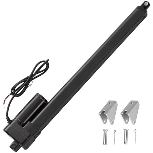 JQDML 18 Inch Stroke Linear Actuator 12V 440 lbs Heavy Duty IP65 Waterproof - size: 18"