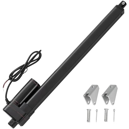 JQDML 18 Inch Stroke Linear Actuator 12V 440 lbs Heavy Duty IP65 Waterproof - size: 18"