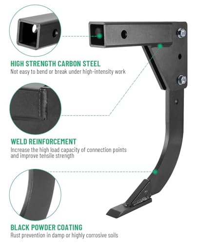 Upgraded Hitch Mounted Ripper, 16" Ripper Shank w/Adjustable Holes