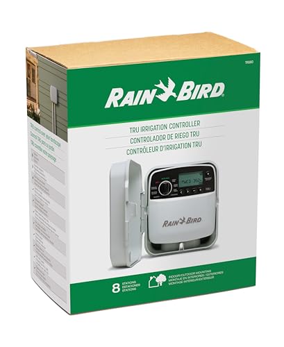 Rain Bird TRU8O Program-Based Indoor/Outdoor Irrigation Controller/Timer, WiFi Ready, 8-Zone/Station - style: Indoor/Outdoor