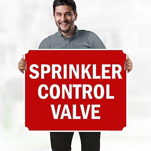 Sprinkler Control Valve Sign, 24x30 Inches, 55 mil thick HDPE (high density - size: 24x30 - Polyethylene