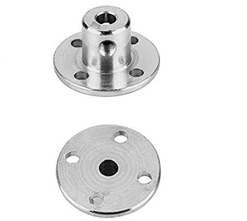 4Pcs 6mm Flange Coupling Connector, Rigid Guide Model Coupler Accessory, Shaft Axis Fittings for DIY RC Model Motors - size: 6mm