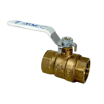PROCURU 1-Pack 1-Inch FIP Female NPT Threaded (FxF) Heavy Duty Brass Ball Valve, Full Port, 600 WOG, Certified Safe (3BT100-1P) - size: 1 Inch (1-Pack), style: Heavy Duty (FxF)