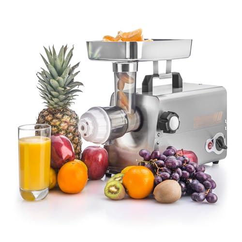 STX International Turboforce HD (Heavy Duty) 3500 Series 7-in-1 Electric Meat Grinder | Sausage Stuffer | Kubbe Maker | Foot Pedal | Juicer | 5 Grinding Plates | Stainless Steel Blades & More Included - size: 7-In-1 - Size #12 with Juicer & Foot Pedal