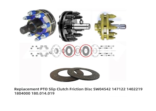 4.75"x2.63"x1/8" PTO Slip Clutch Friction Disc SW04542(2pcs)