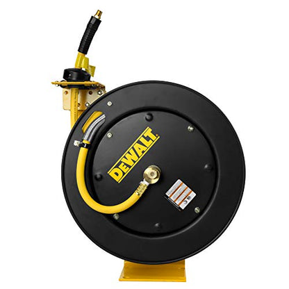 DEWALT 3/8 in. x 50 ft. Retractable Air Hose Reel with Rubber Hose