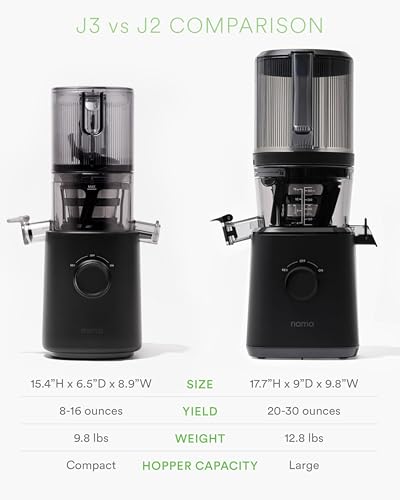 Nama J2 - Cold Press Juicer - Hands-Free - Black - color: Black