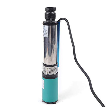 Water Pump 24V 320W Well Pump Electric Vehicle Pumps Farm Submersible Deep Bore Well Water Pumps 5m³/h for Water Intake in Factories, Mines, Wells