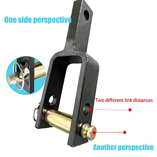 Versatile Quick Hitch Adapter with Adapter Sleeve Used to Adjust Top Link Bracket Movements for Category 1 Quick Hitch