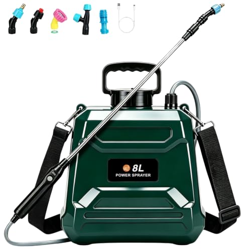 Battery Powered Sprayer 2 Gallon Powerful Electric Weed Sprayer Pump Garden