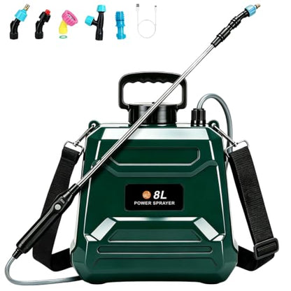 Battery Powered Sprayer 2 Gallon Powerful Electric Weed Sprayer Pump Garden