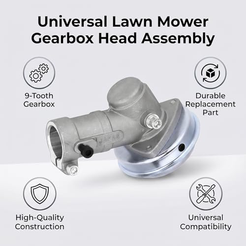 Replacement Brush Cutter Gearbox 26mm Diameter 9 Teeth for String Trimmer and Brush Cutter Parts