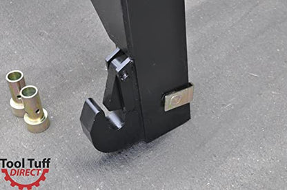 Category II (CAT 2) Tractor Quick Hitch w/Bushings - Easily Attach/Detach 3-Pt Attachments