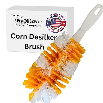 FryOilSaver Corn Silk Remover Brush - Food-Grade, Made in USA
