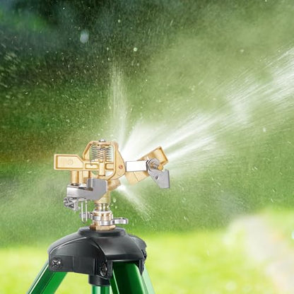 Impact Sprinkler on Tripod Base, 360° Coverage, 3/4in - style: 1 Pack Tripod Sprinkler