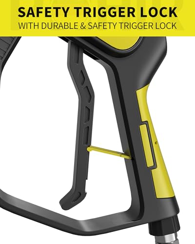 POHIR 5000PSI Pressure Washer Gun with 40'' Wand Extension 5 Nozzle Tips - style: 5000psi Gun