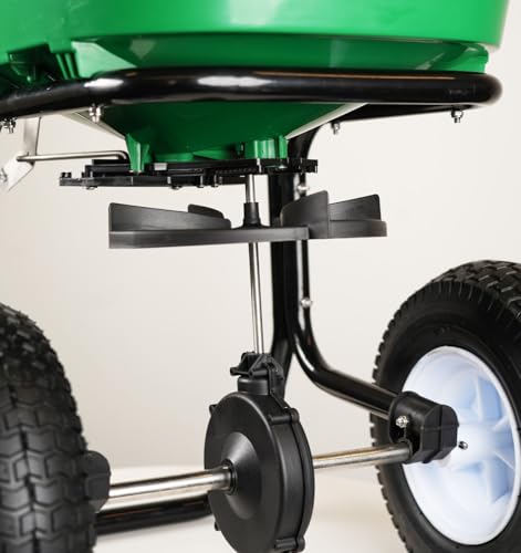 The Andersons Pacer Pro Walk-Behind Broadcast Spreader for Fertilizer, Grass Seed and Salt - 80 lb Hopper Capacity