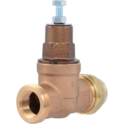 Cash Acme EB45 Pressure Regulating Valve, Single Union, 3/4 Inch NPT Female x NPT Female, Metal Top, 45 PSI, 24463-0045 - size: 3/4 in., style: Metal Top, 45 PSI, NPT Gauge Port
