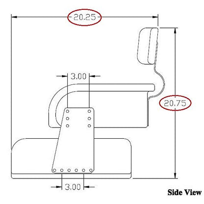 3-pc Seat Cushion Set Fits Case/International Harvester 856 1066