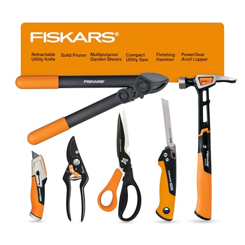 Fiskars 6-Piece Indoor DIY and Outdoor Gardening Home Essentials Tool Set - style: Home Tool Gift Set