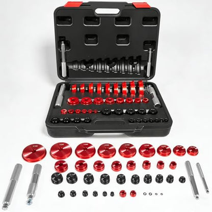Bonbo Bearing Press Kit, 43 pcs Bearing Race and Seal Driver Set with Adapters and Handles, Seal Driver Installer Kit for Bearing Installation, Black Case