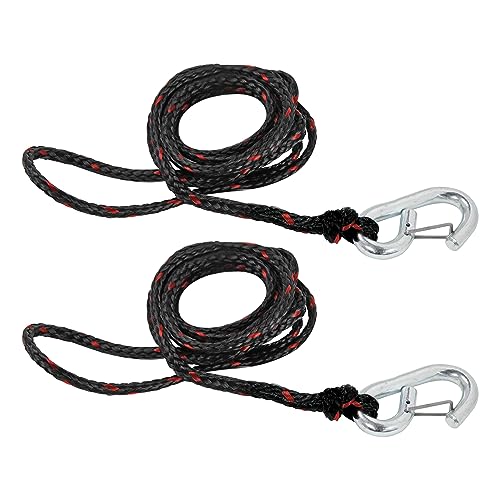 Extreme Max 3006.6634 PWC 7' Dock Line with Zinc-Plated Snap Hook - Value 2-Pack - size: 7', style: Zinc-Plated Hook