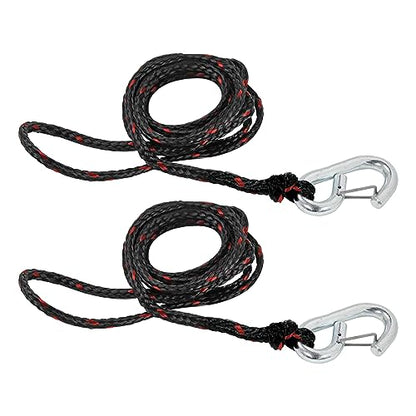 Extreme Max 3006.6634 PWC 7' Dock Line with Zinc-Plated Snap Hook - Value 2-Pack - size: 7', style: Zinc-Plated Hook