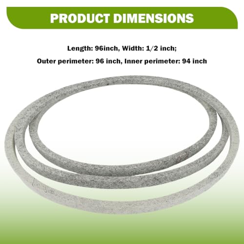 42" Deck Belt Replacement for MTD 13A2775S000 - for Yard Machines Lawn Tractor (2014)