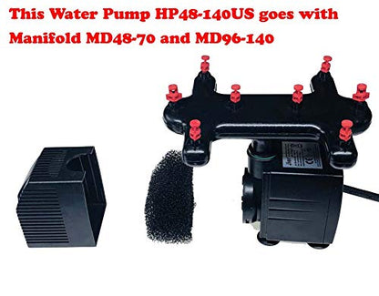 Clone Machine Pump Replacement, water pump for Cloning Machine 48/70/ 96/140 Site or DIY Aeroponic Cloners