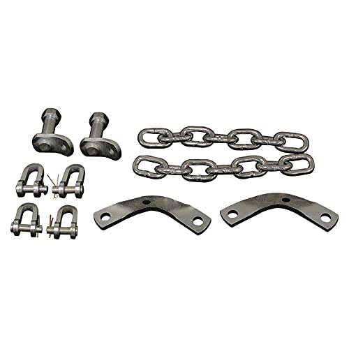 Rareelectrical Tractor Check Chain Kit Compatible With 2000-2030 Ford New | Holland 2600V 2810 2910 3110 3120 3300 3330 3600V 2300 2310 233 3-Point Hitch Stabilizer Drawbar Replaces 81801676 NCB660A