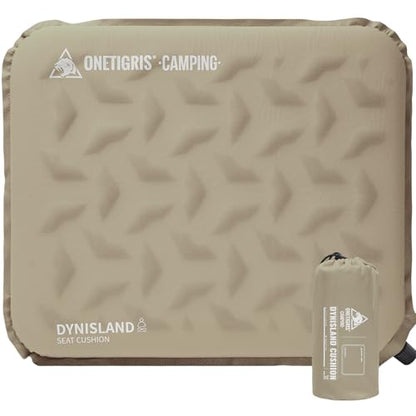 ONETIGRIS Inflatable Seat Cushion, Lightweight Waterproof Seat Pad - color: 1 Pack Brown