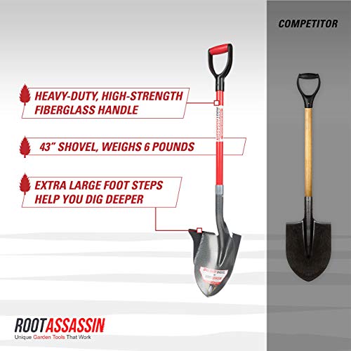 OS-001 One Shot Garden Shovel, 43" D-Handle - style: 43-Inch, D-Handle