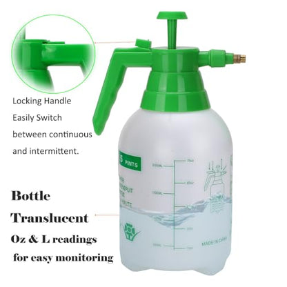 MRPAPA 2 Pack Garden Pressure Sprayer, 1/2 Gallon Handheld Sprayer - color: 2L-Green-2PCS