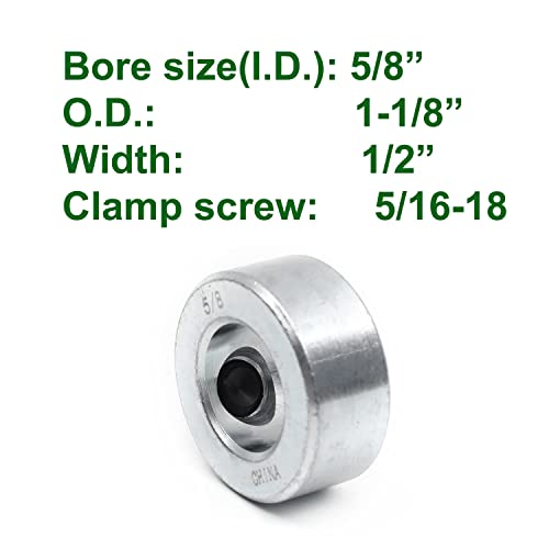 TonGass 8 Pack 5/8 Inch Bore Shaft Collars with Set Screws - size: 5/8"