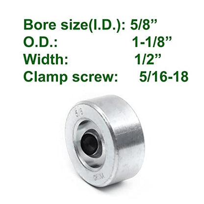 TonGass 8 Pack 5/8 Inch Bore Shaft Collars with Set Screws - size: 5/8"
